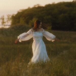 Green & White Floral Dress